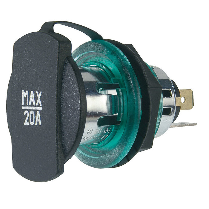 Procar Power-Steckdose 12 A/12-24 V mit Schraubgewinde