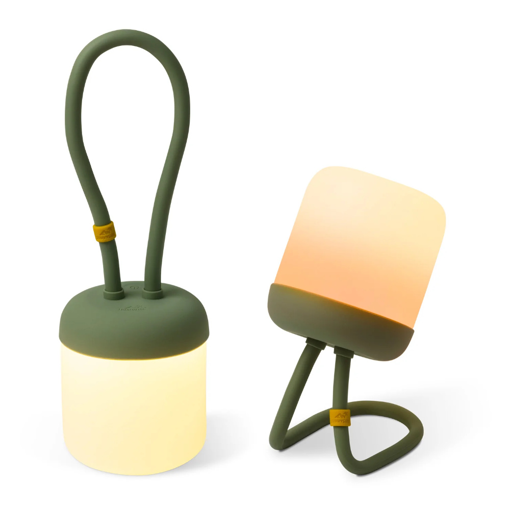 Sunnyside Campinglaterne Floppy aus Silikon, grün