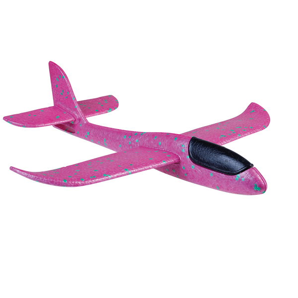HAPPY PEOPLE Flugzeug zum Gleiten Foam Glider, ca. 36 x 37 cm, 2-farbig