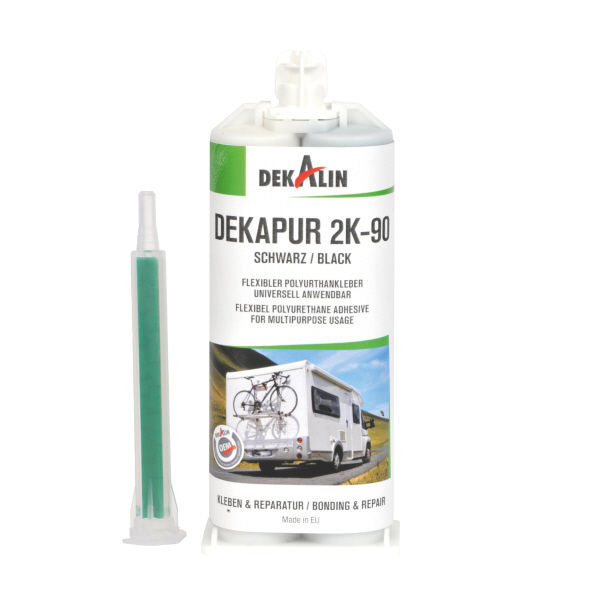 Dekalin DEKApur 2K-90 Reparaturkleber - 50 ml, schwarz