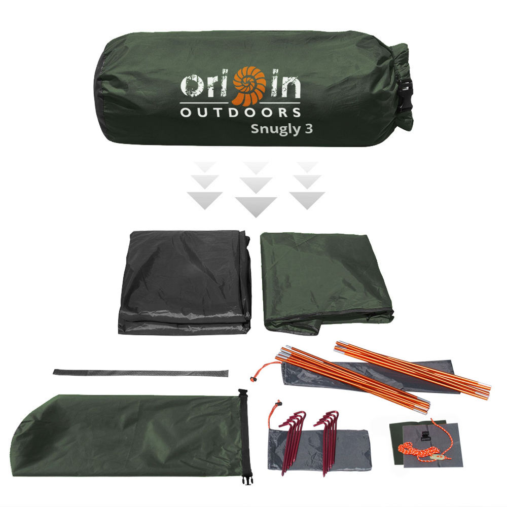 Origin Outdoors Zelt Snugly 3 Personen