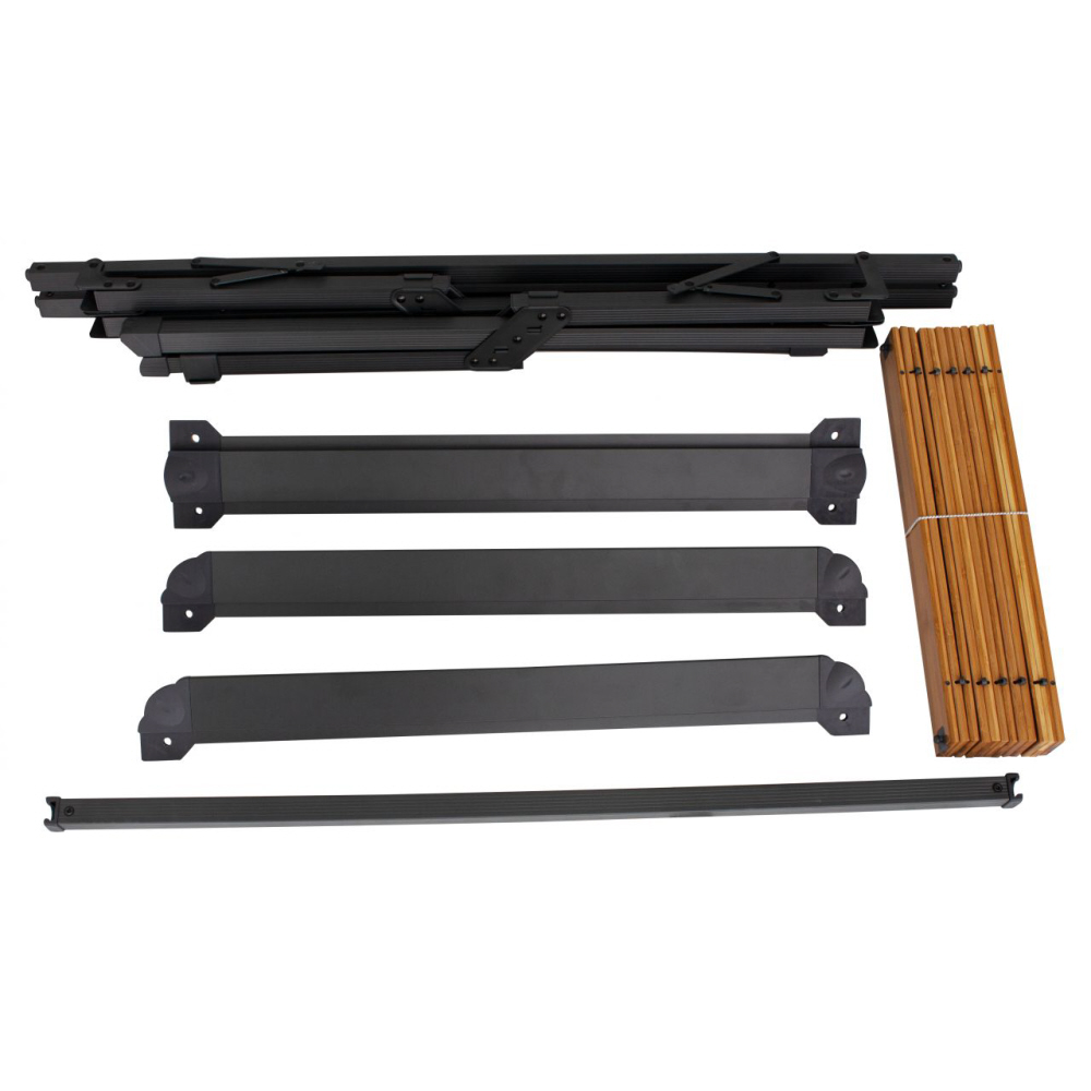 EuroTrail Bambus Rolltisch Chambery M 110 x 70 x 70 cm