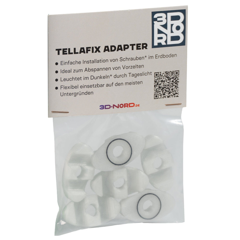 3D-Nord Abspannadapter TellaFix leuchtet im Dunkeln