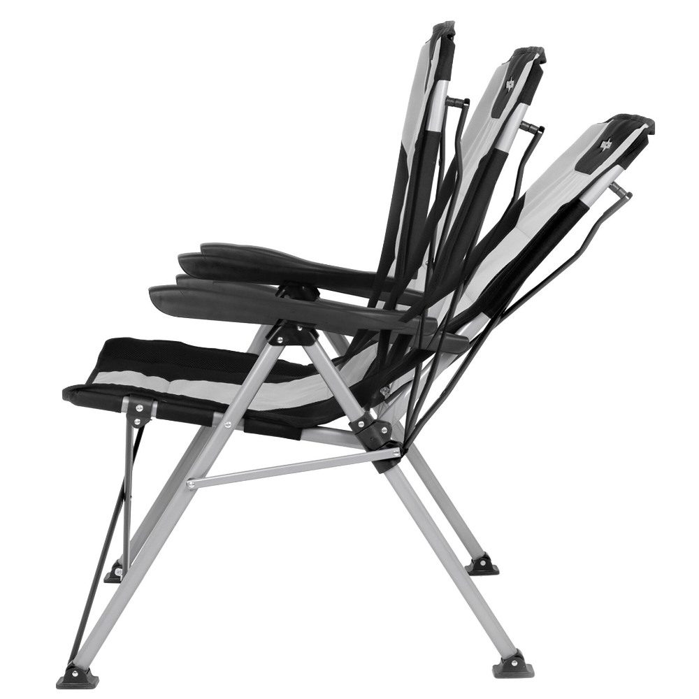 Brunner Faltstuhl Raptor Highback, grau-schwarz