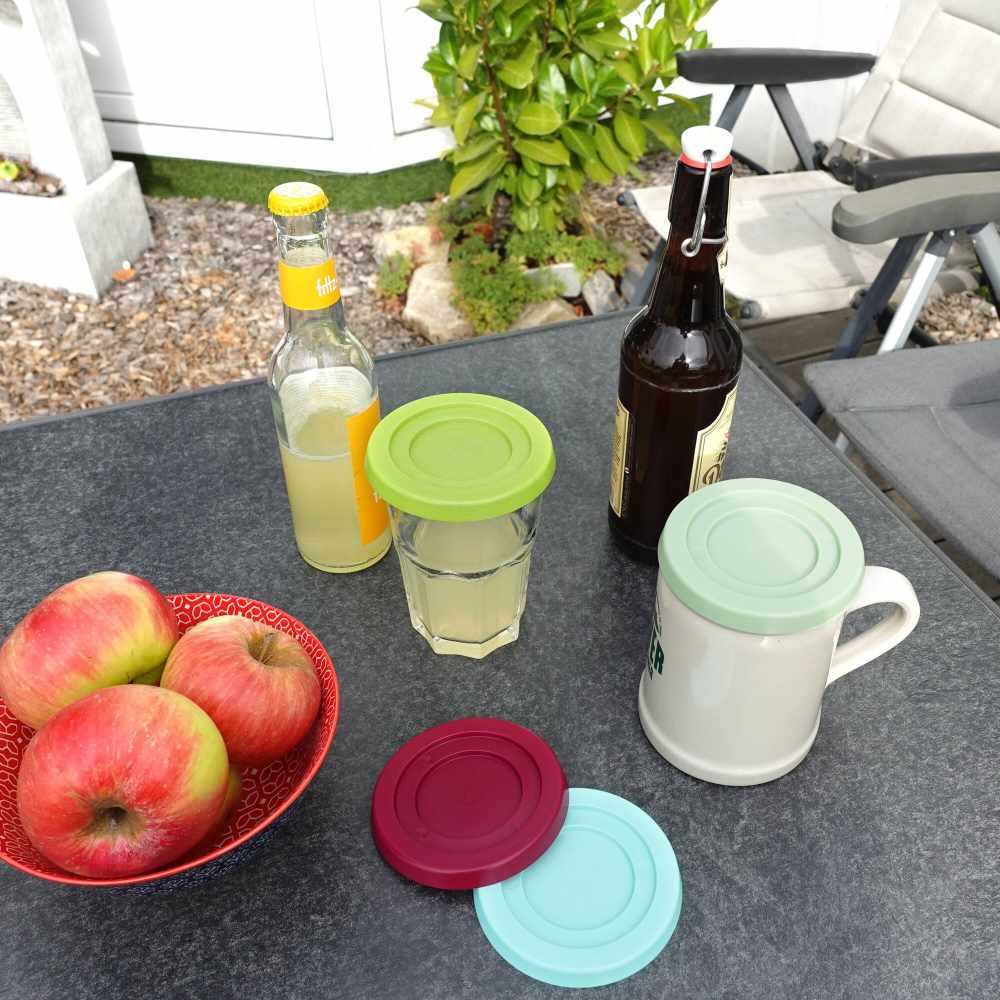 Purvario Trinkglasabdeckung BEE, 4er Set