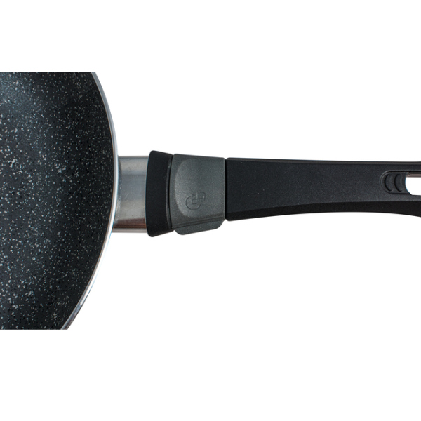 Beaver Brand Wok-Pfanne STONEROCK Alu Anti Haft mit  Lock-Up Griff 28 cm