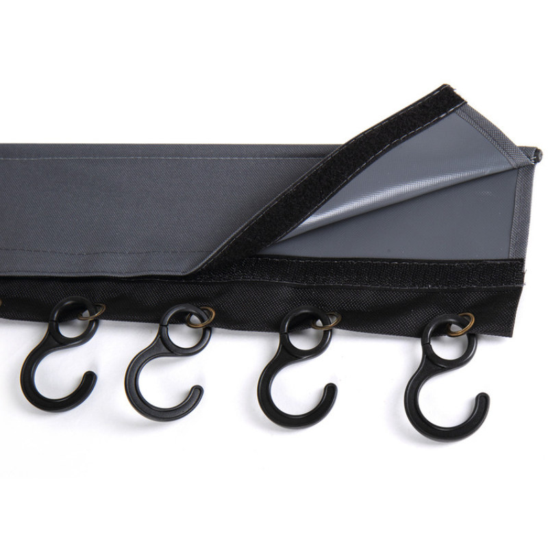 Camp4 Hakenleiste mit 8 Haken, Keder und Klettverschluss