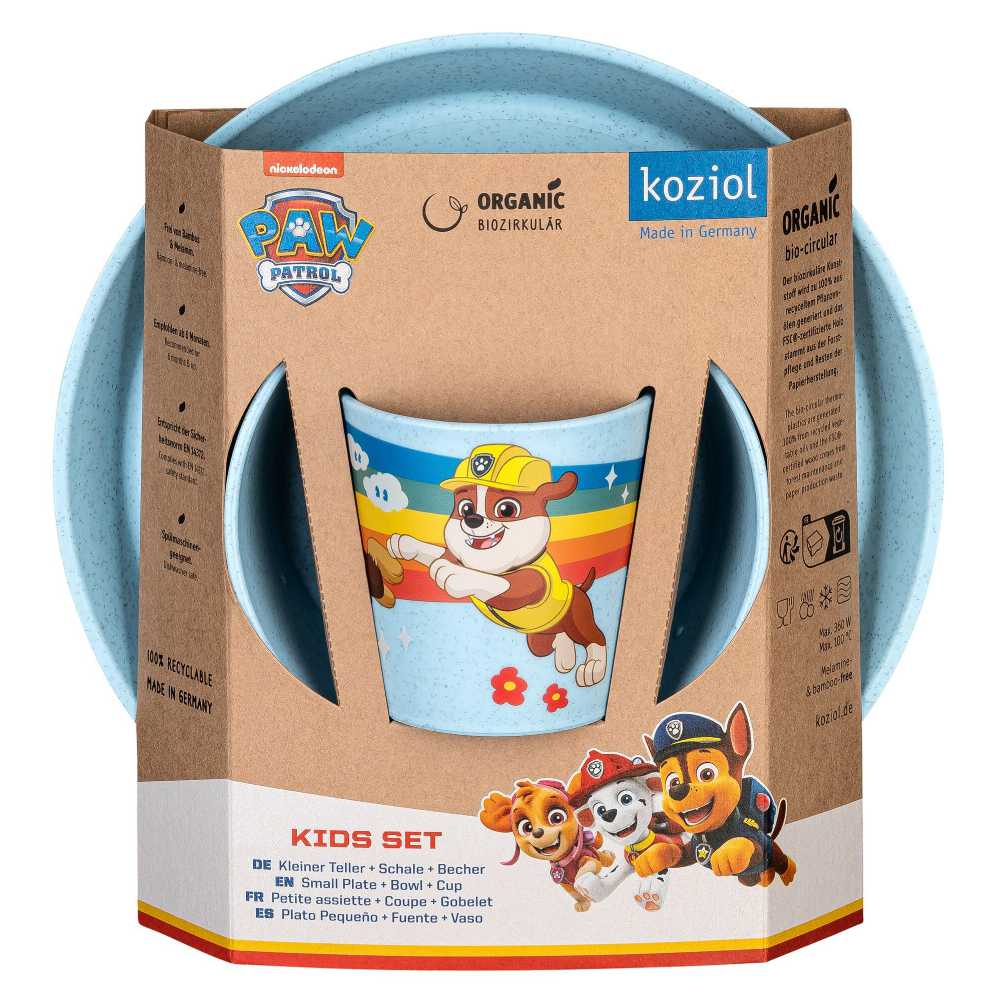 Koziol Kindergeschirr Paw Patrol blau 3er-Set