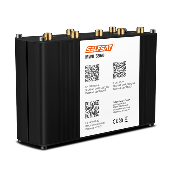 Selfsat WLAN Router MWR 5550 5G Cat 20 incl. 5G Antenne m. eSIM