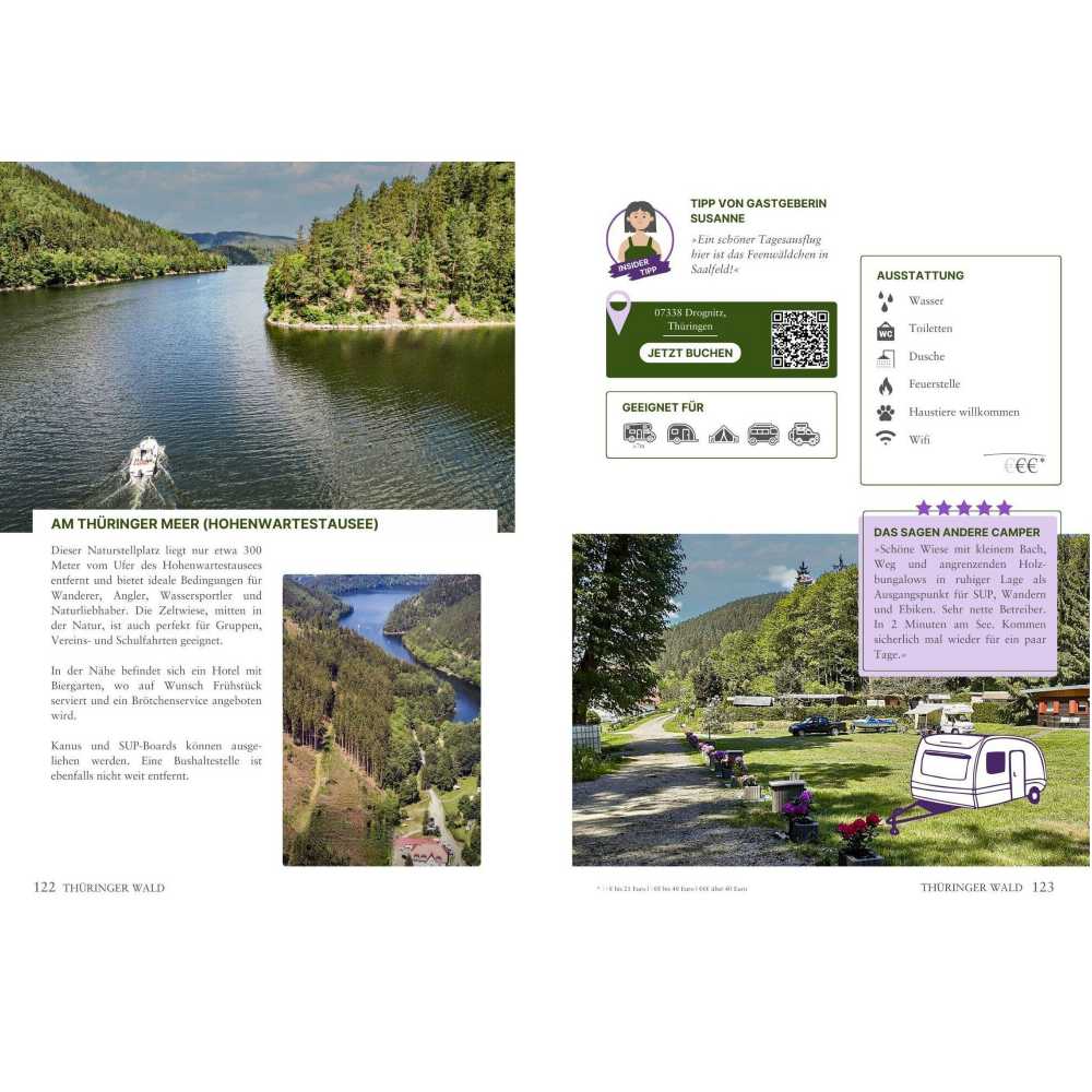 AlpacaCamping Wohnwagen Stellplatzführer 150 ausgewählte naturnahe Plätze Band 2