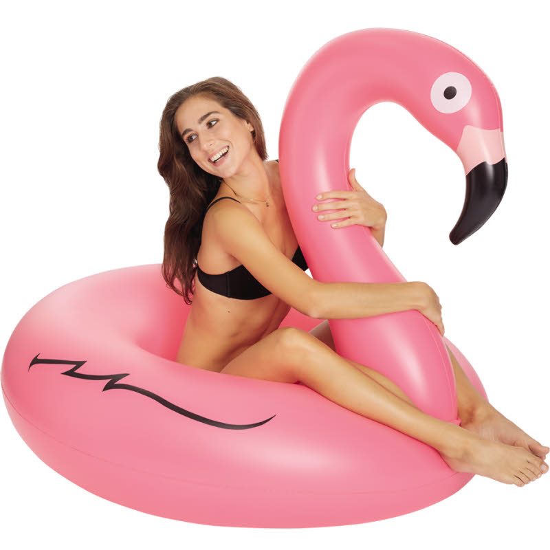 Happy People Schwimmreifen Flamingo rosa