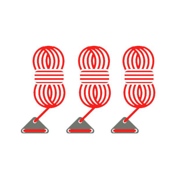 Bent Abspannleine rot