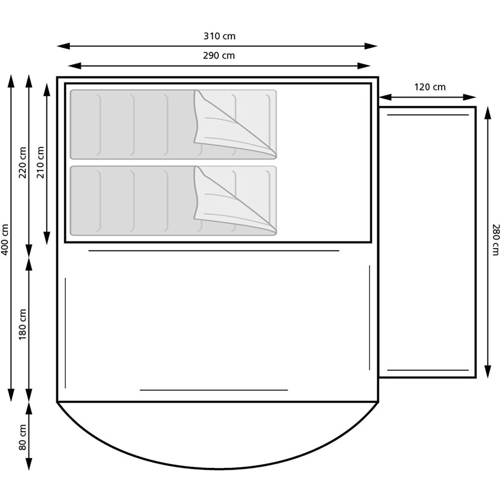 Euro Trail Buszelt Oak Creek 400 AIR