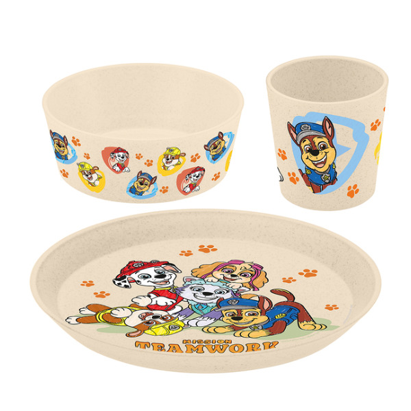 Koziol Kindergeschirr Set Connect Grow Paw Patrol  3er Set