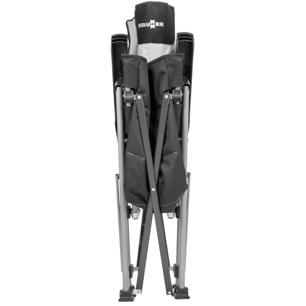 Brunner Faltstuhl Raptor Highback, grau-schwarz