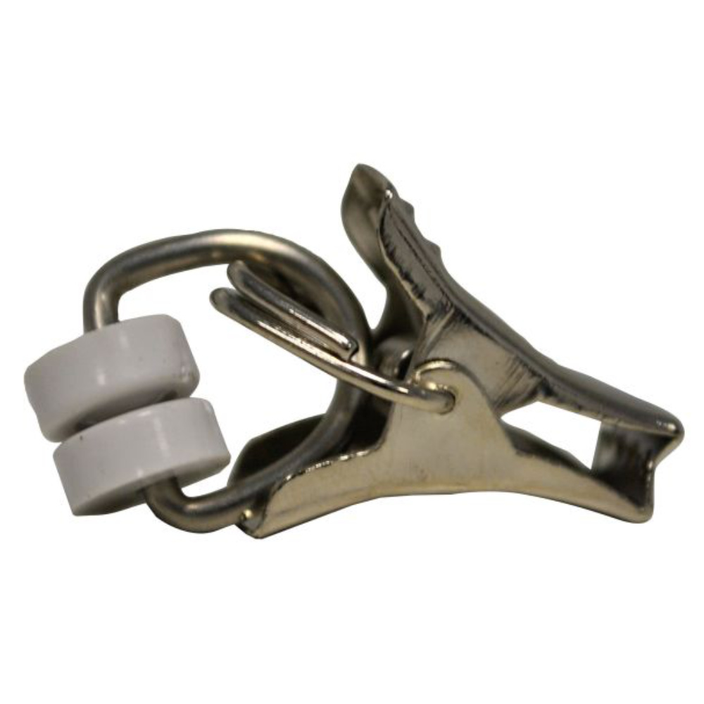 Gardinenröllchen mit Klammer, 10 Stück