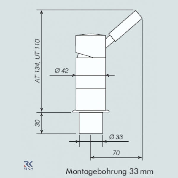 Reich Einhebelmischer Keramik Trend E AT chrom - 3/8 Zoll Anschluss