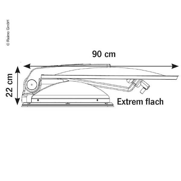 Carbest Travelsat 2 Sat-Anlage  mit Bluetooth - 80 cm Astra Twin