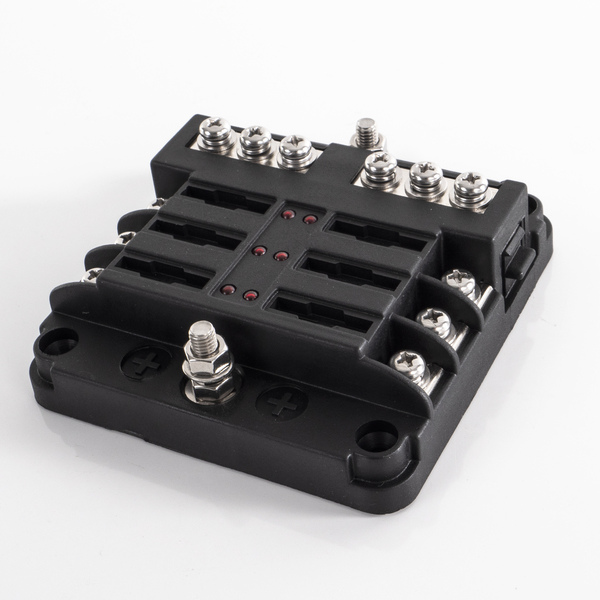 Carbest Stromverteiler mit Sicherungshalter 6-fach