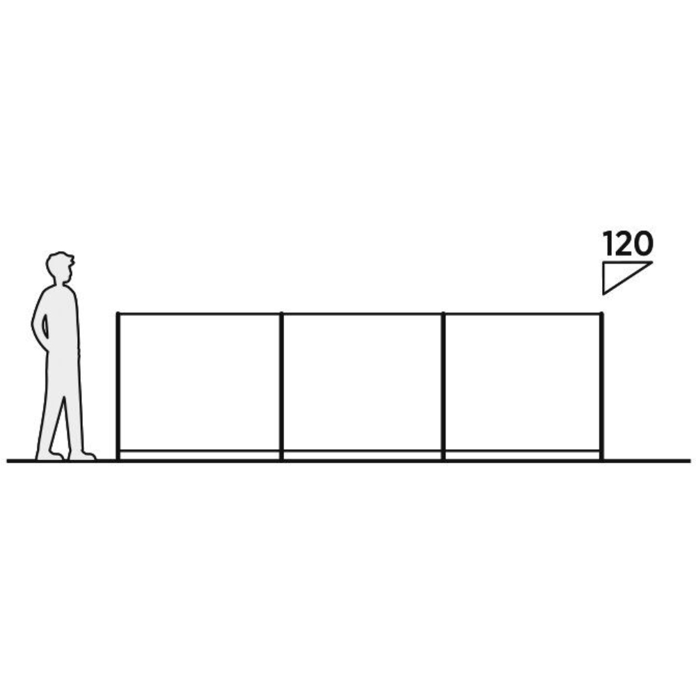 easy camp Windschutz HUK 390 x 120 cm