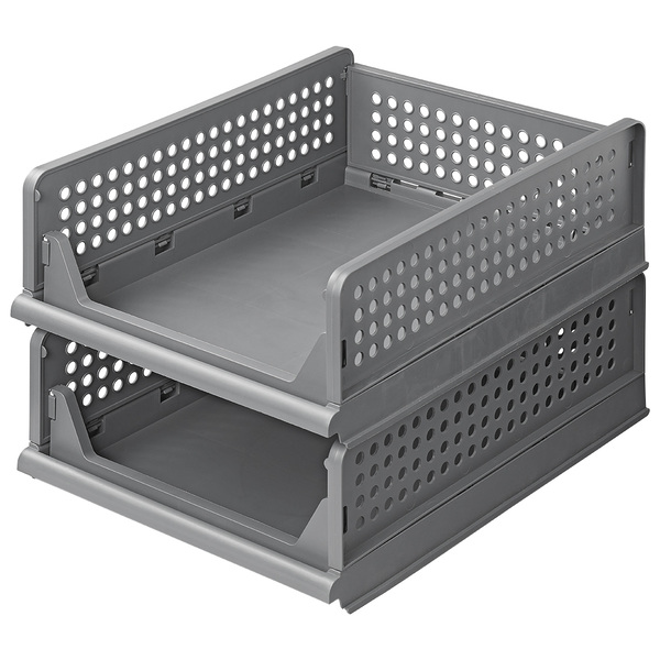 ProPlus Küchenregal-Organizer 2-lagig, stapelbar Farbe grau