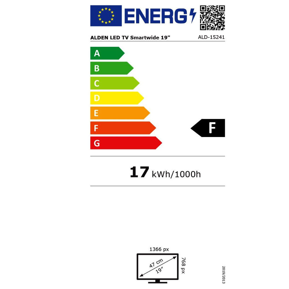 Alden Smartwide LED TV, 19 Zoll