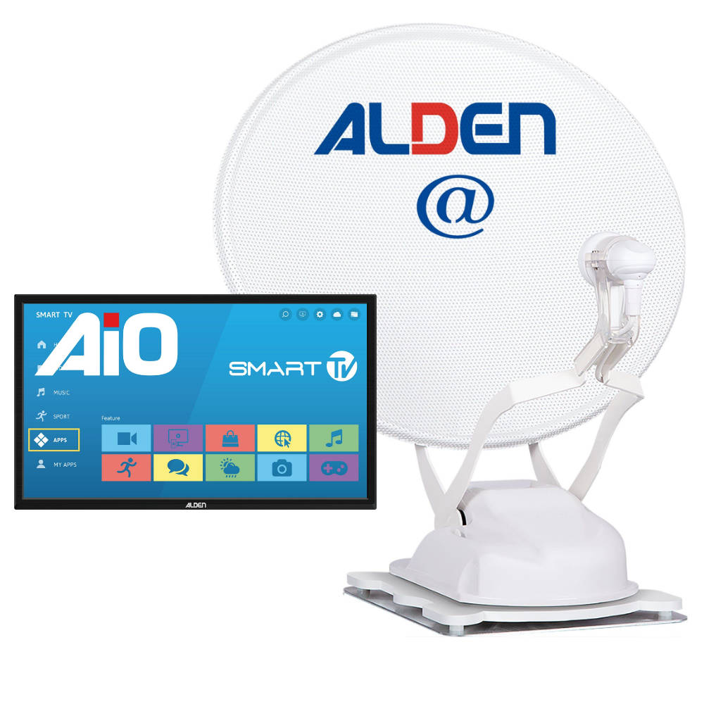 Alden Sat-Anlage Onelight 60 Evo Ultrawhite inkl. TV A.I.O. Smart