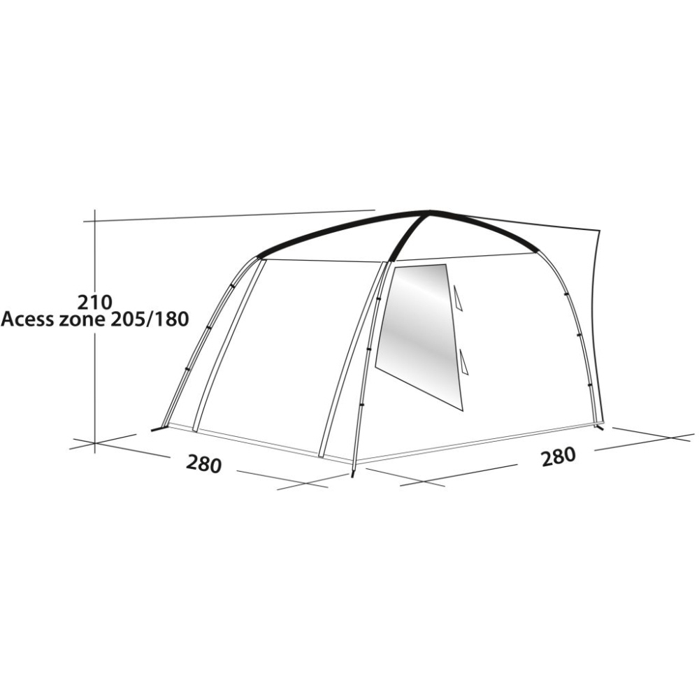 Easy Camp Busvorzelt Fairfields - 290 x 290 x 210 cm