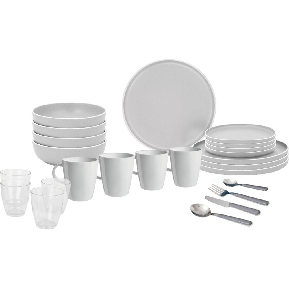 Brunner Geschirrset All Inclusive Dolomit, weiß