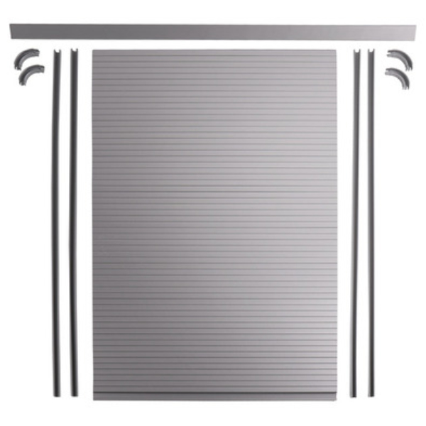 Carbest Rollladentür-Komplettset, silber