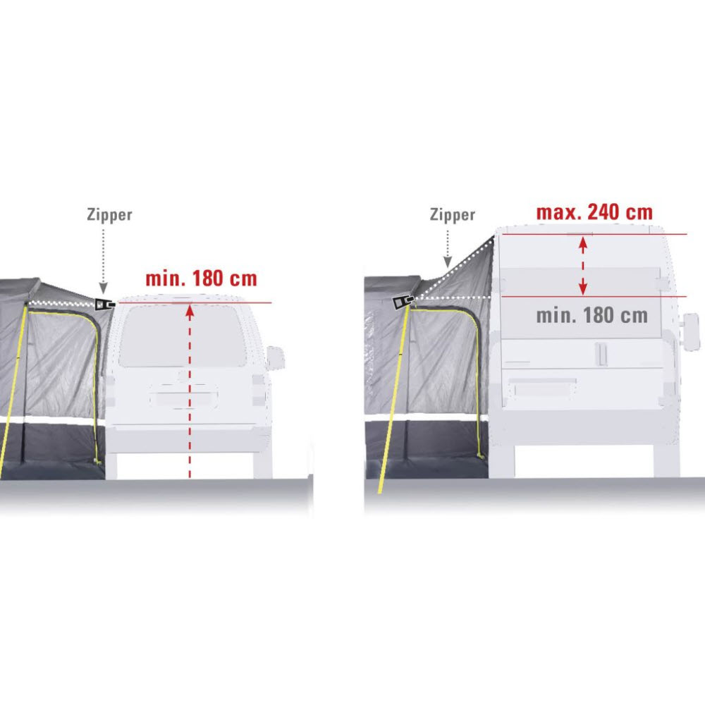High Peak Busvorzelt Tramp Grey 2.0