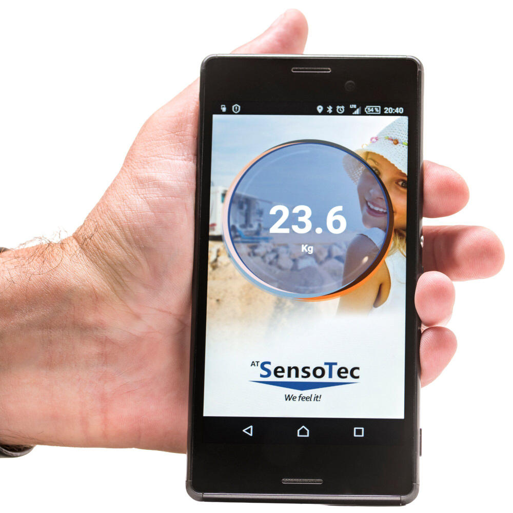 ATSensoTec Digitale Stützlastwaage STB 200 B mit Bluetooth schwarz