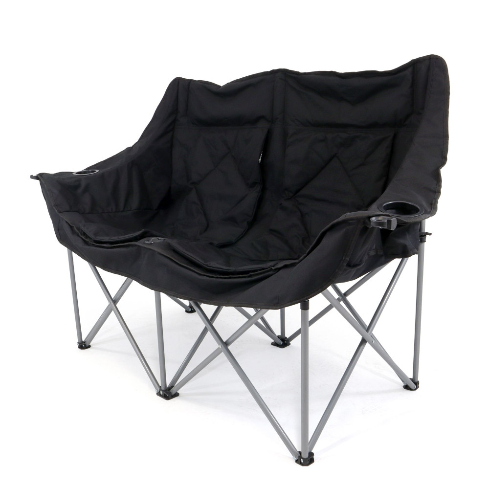 BasicNature Travelchair Relax Pro double schwarz