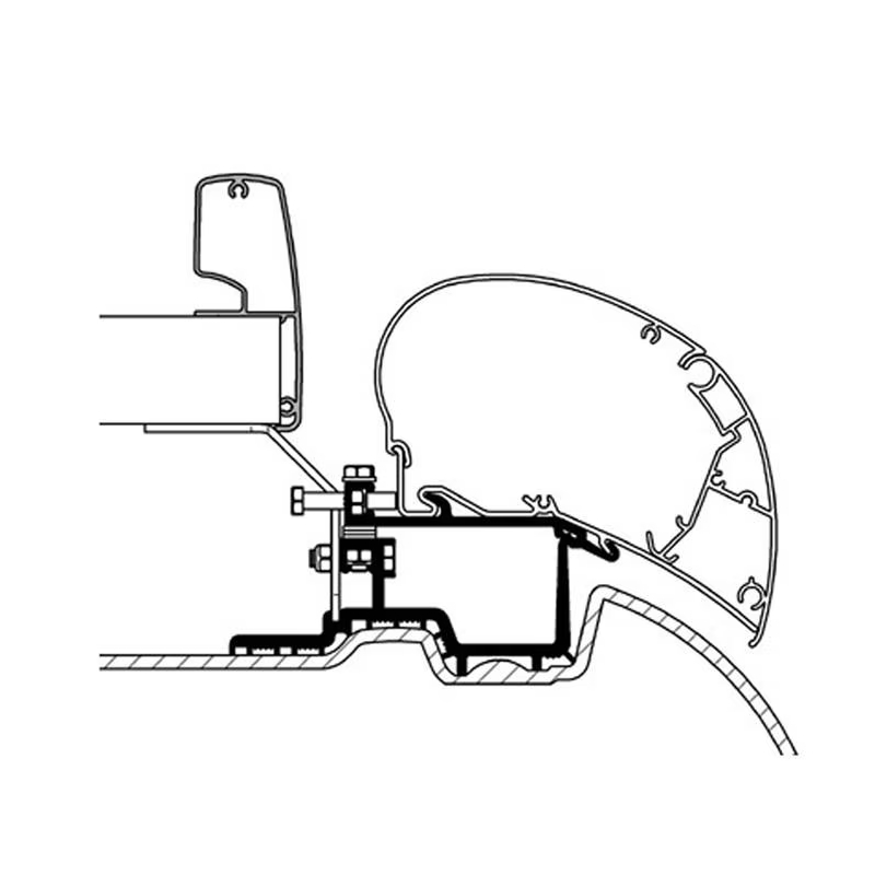 Thule Zusatzadapter zu Dachadapter Mercedes Sprinter ab 04/2006, ab Länge 3,75 m