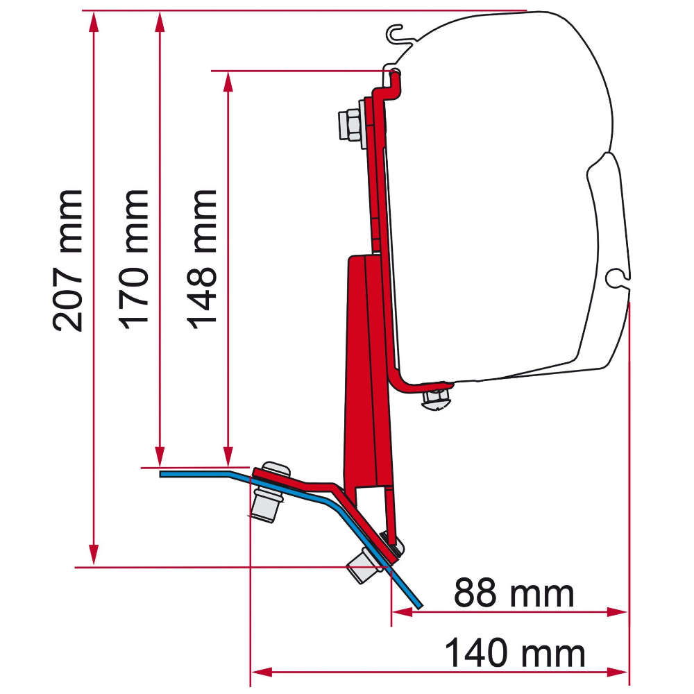 Kit Spalletta Sinistra Completa Per Fiamma F45 I Polar - VRR1022